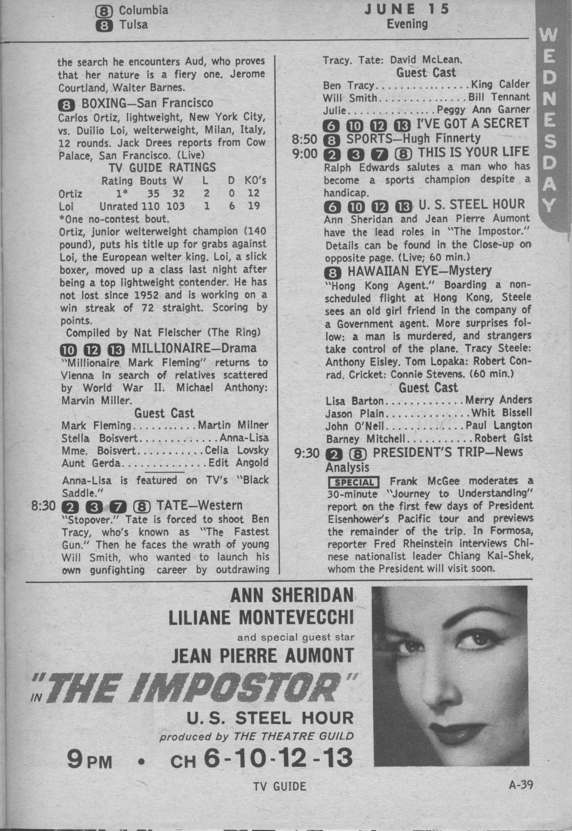 1960 tv guide