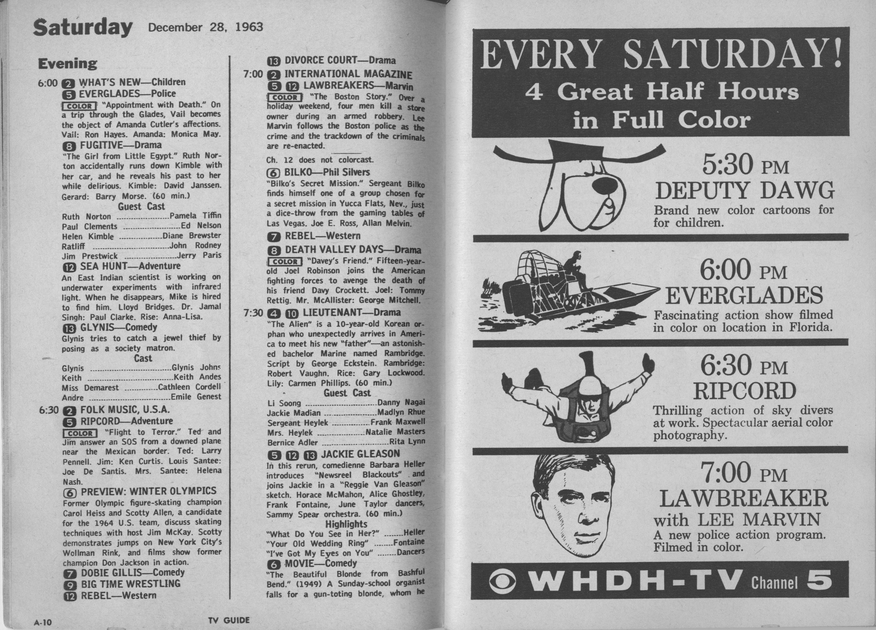 CTVA - US TV Listings - 1963