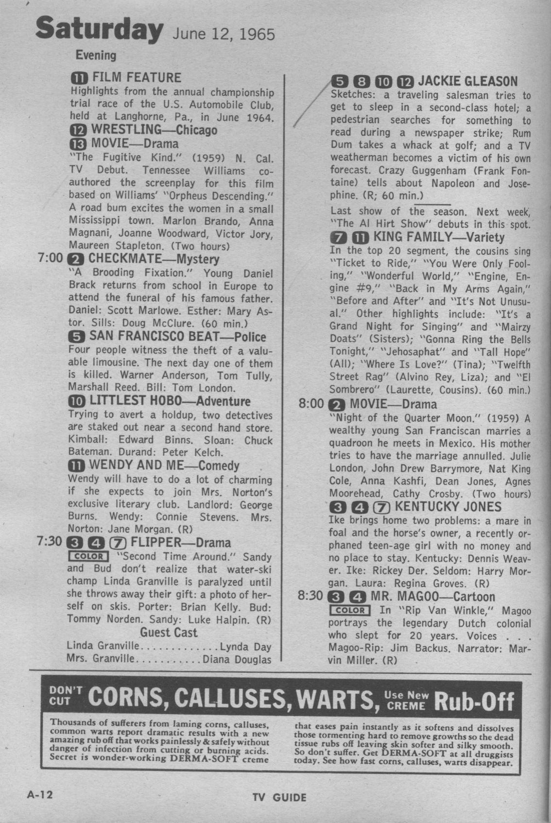 CTVA - US TV Listings - 1965